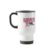BREAST CANCER SURVIVOR 5 Years & Counting Coffee Mug