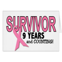 BREAST CANCER SURVIVOR 9 Years & Counting Cards