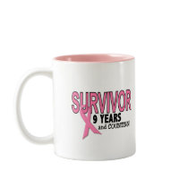 BREAST CANCER SURVIVOR 9 Years & Counting mugs by awarenessgifts BREAST CANCER SURVIVOR 9 Years & Counting mugs
