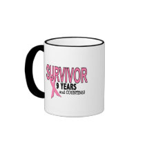 BREAST CANCER SURVIVOR 9 Years & Counting mugs by awarenessgifts BREAST CANCER SURVIVOR 9 Years & Counting mugs
