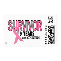 BREAST CANCER SURVIVOR 9 Years & Counting postage