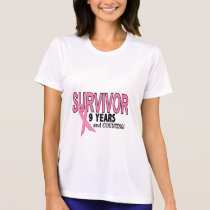 BREAST CANCER SURVIVOR 9 Years & Counting T-shirt