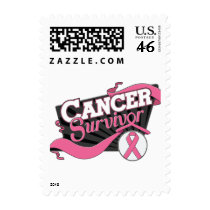 Breast Cancer Survivor Banner Stamp