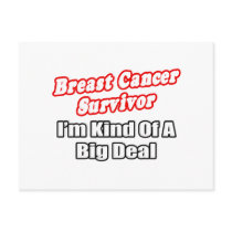 Breast Cancer Survivor...Big Deal Postcard