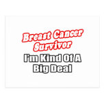 Breast Cancer Survivor...Big Deal Postcard