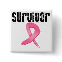 Breast Cancer SURVIVOR buttons by giftsforawareness Breast Cancer SURVIVOR buttons