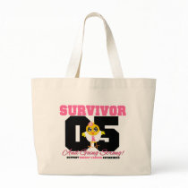 Breast Cancer Survivor Chick 05 Years Canvas Bag
