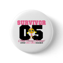 Breast Cancer Survivor Chick 05 Years Pins