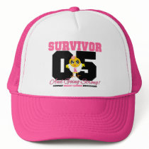 Breast Cancer Survivor Chick 05 Years Hats