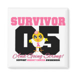 Breast Cancer Survivor Chick 05 Years magnets