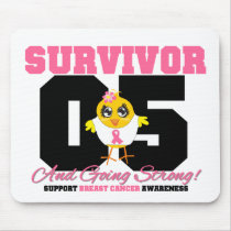 Breast Cancer Survivor Chick 05 Years Mouse Pad