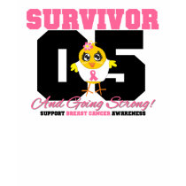 Breast Cancer Survivor Chick 05 Years T-shirts