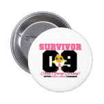 Breast Cancer Survivor Chick 09 Years Pin