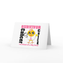 Breast Cancer Survivor Chick Ribbon Cards