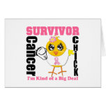 Breast Cancer Survivor Chick Ribbon cards