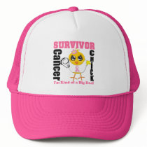 Breast Cancer Survivor Chick Ribbon Mesh Hats