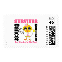 Breast Cancer Survivor Chick Ribbon Postage