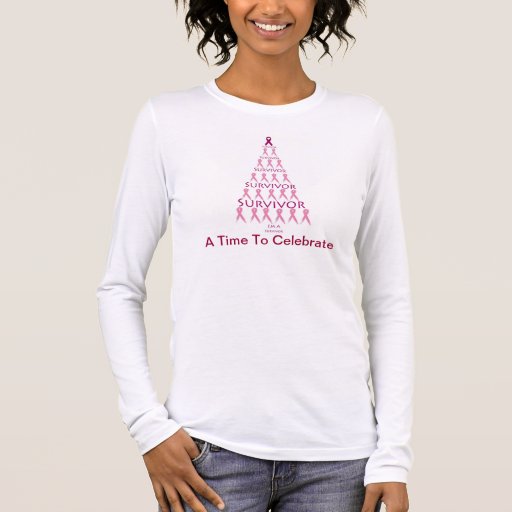 Breast Cancer Survivor Christmas T-Shirt | Zazzle