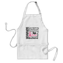 Breast Cancer Survivor Collage Apron