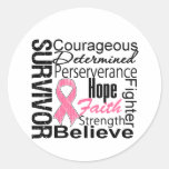 Breast Cancer Survivor Collage Sticker