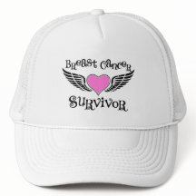 Breast Cancer on Breast Cancer Survivor Hats
