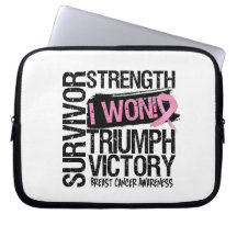 Breast Cancer Survivor I Won Laptop Sleeves