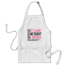 Breast Cancer Survivor It Came We Fought I Won Aprons