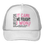 Breast Cancer Survivor It Came We Fought I Won Trucker Hats