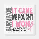 Breast Cancer Survivor It Came We Fought I Won Magnet