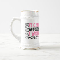 Breast Cancer Survivor It Came We Fought I Won Mug