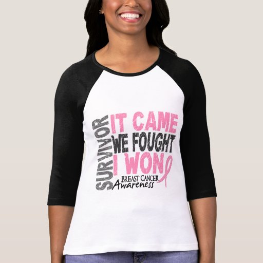 Breast Cancer Survivor It Came We Fought I Won Tee Shirt