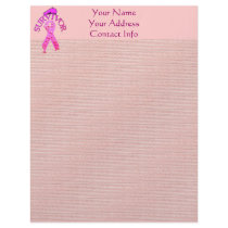 Breast Cancer Survivor Customized Letterhead