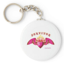 Breast Cancer Survivor Logo Key Chains