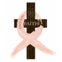 Breast Cancer Survivor Pink Ribbon-Cross of Faith t-shirts by Stefanie_Rski Breast Cancer Survivor Pink Ribbon-Cross of Faith t-shirts