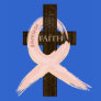 Breast Cancer Survivor Pink Ribbon-Cross of Faith T-shirts