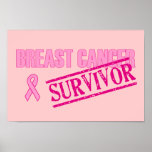 Breast Cancer Survivor Posters