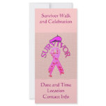 Breast Cancer Survivor Personalized Rack Card