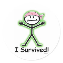 Breast Cancer Survivor Radiation stickers by BusyBodies Breast Cancer Survivor Radiation stickers