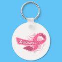 Breast Cancer Survivor Ribbon keychains by giftsforawareness Breast Cancer Survivor Ribbon keychains
