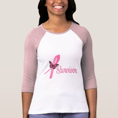 Breast Cancer Survivor Ribbon Shirts