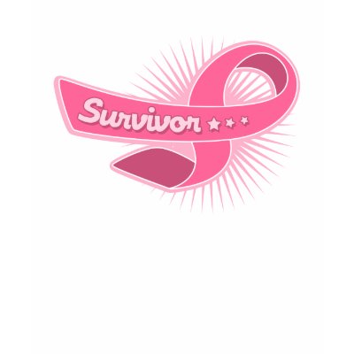 Breast Cancer Survivor Ribbon T-shirt by giftsforawareness