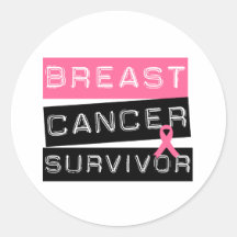 Breast Cancer Survivor Round Sticker