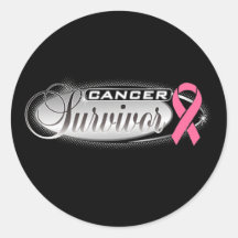 Breast Cancer Survivor Round Sticker