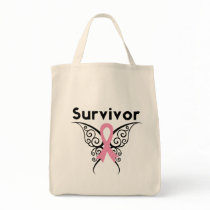 Breast Cancer Survivor Tribal Butterfly Bags