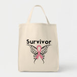 Breast Cancer Survivor Tribal Butterfly bags