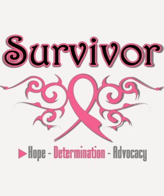 Breast Cancer Survivor Tribal Ribbon Tee Shirts