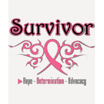 Breast Cancer Survivor Tribal Ribbon t-shirts