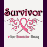Breast Cancer Survivor Tribal Ribbon