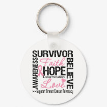 BREAST CANCER Survivors Motto keychains