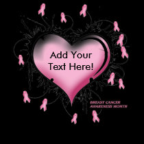 Breast Cancer Tattoo Heart - Customized Text t-shirts by DiscoverBG Breast Cancer Tattoo Heart - Customized Text t-shirts